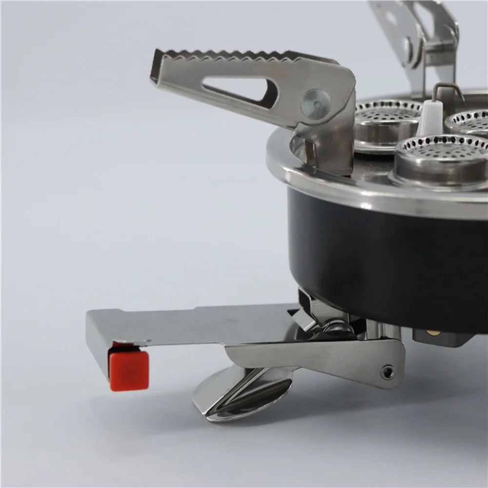Portable 5 Burner Cassette Stove 11800W High Power Gas Stove with Storage Bag for Outdoor Cooking Aluminum Alloy