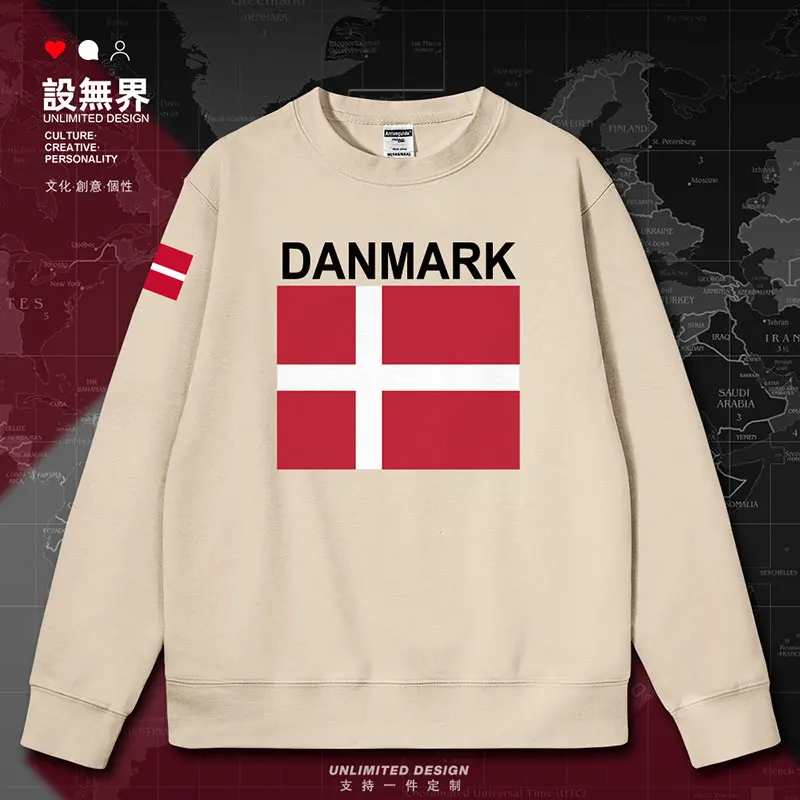 Denmark Country mens hoodies new white sporting clothing Sportswear men's fashion printed Coat sports clothes autumn winter