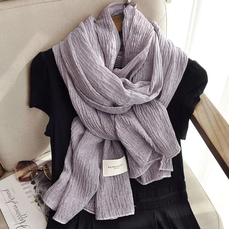 

Tie-dye Scarf Four Seasons Multi-functional Travel Versatile Solid Color Literary and Artistic Style Japanese Shawl