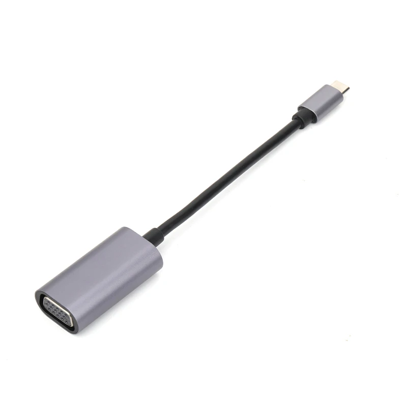 USB C do VGA dla MacBook Air/Pro Adapter kabla wideo 1080P 720P dla iPad Pro Chromebook USB-C D Sub 10 gb/s konwerter Adapter