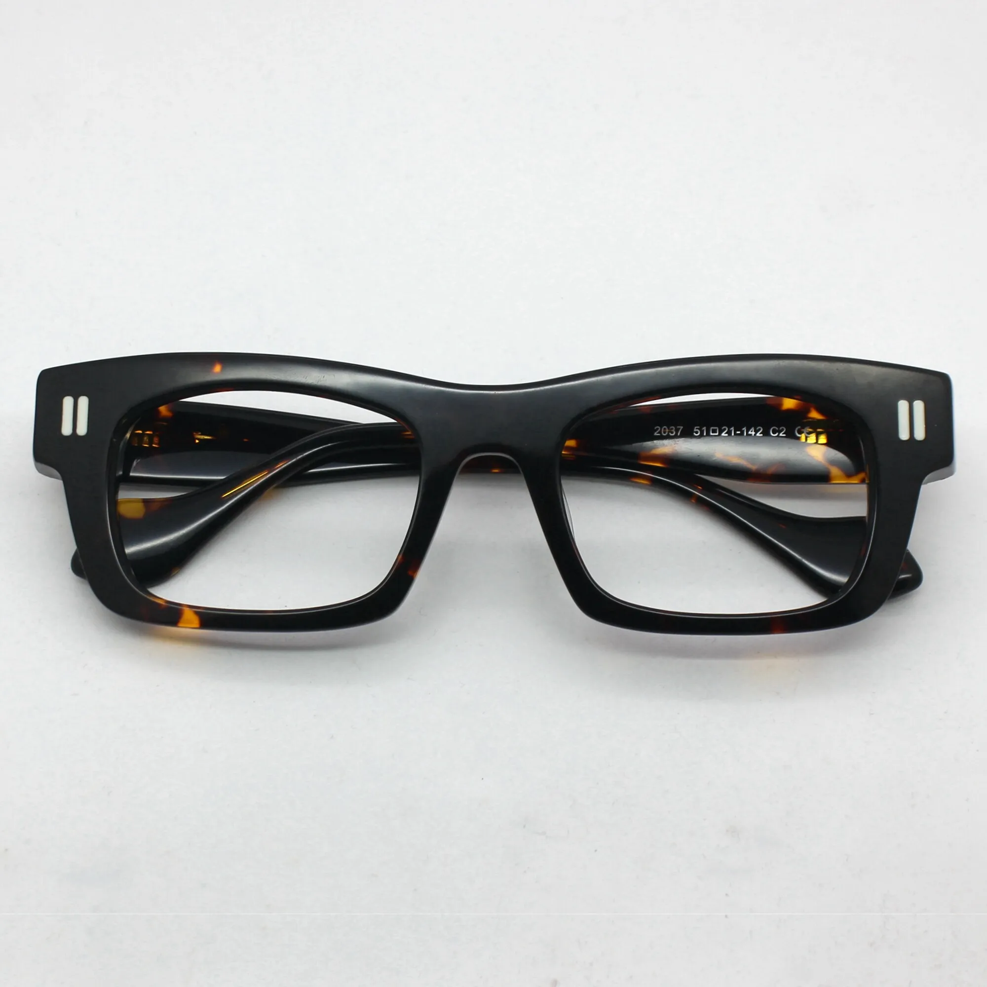 High Quality Retro Acetate Rectangle Glasses Frames Men Women Vintage Square Oversized Eyeglasses Trendy Thick Frame Eyewear