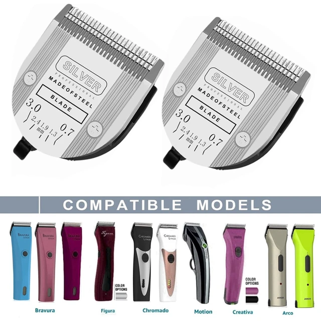 Pro 5in1 Detachable Adjustable Replacement Blades For Wahl Animal Arcos Bravura Chromado Creativa Figura Pet Dog Horse Clippers