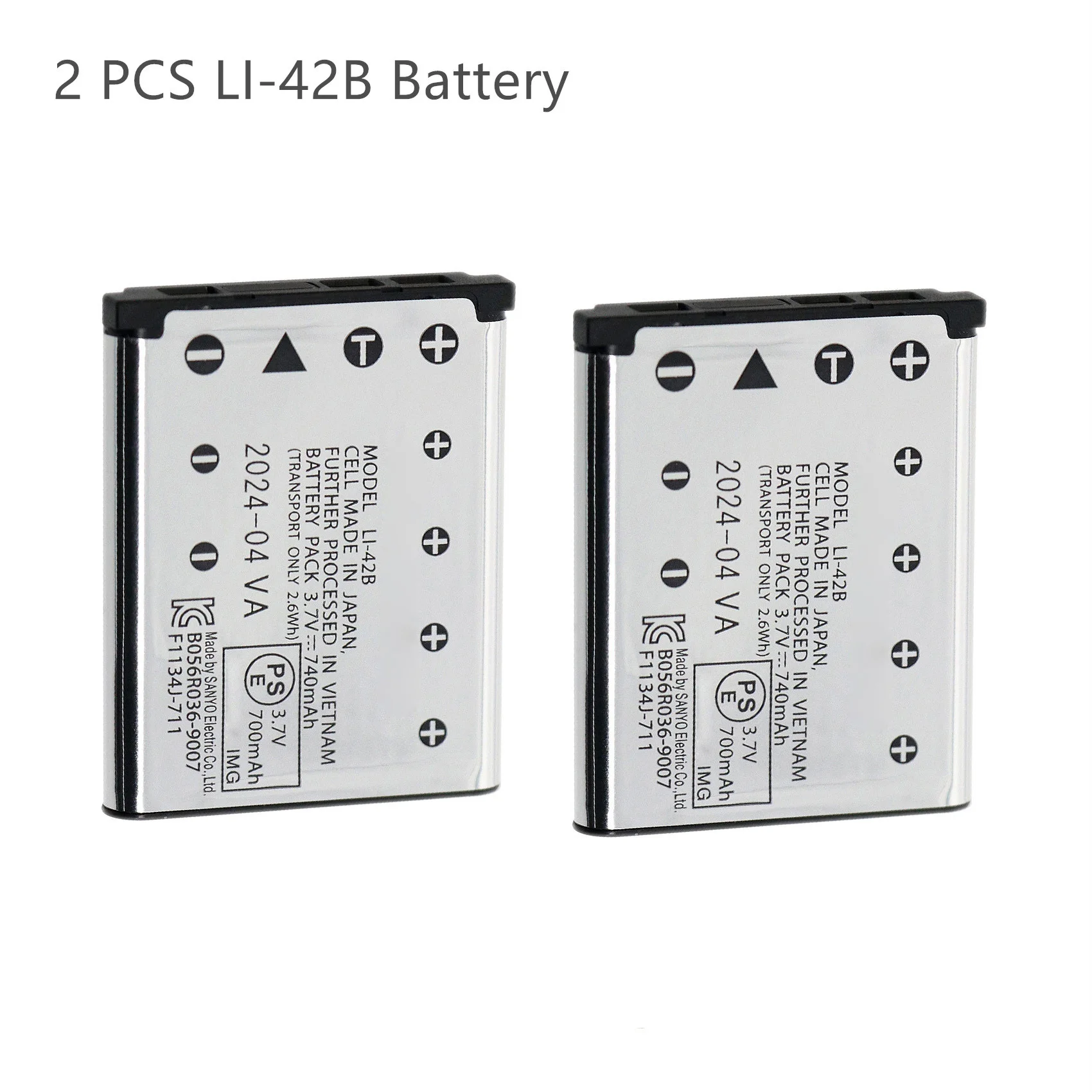 2 pcs Original LI-42B LI42B Battery for Nikon EN-EL10 Olympus fe-340 350 fe-350 fe-350 fe-360 fe-3010 faith -3000 fe-5500 Camera