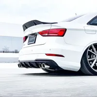 R4 Style Rear Trunk Spoiler Tail Wing for AUDI A3 S3 RS3 8V Sedan 2016-2020 Rear Boot Roof Lip Spoiler Splitter Bodykit Tuning