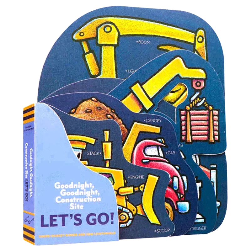 Goodnight Goodnight Construction Site Let's Go,Baby Children's books aged 1 2 3, English picture book, 9781452164762