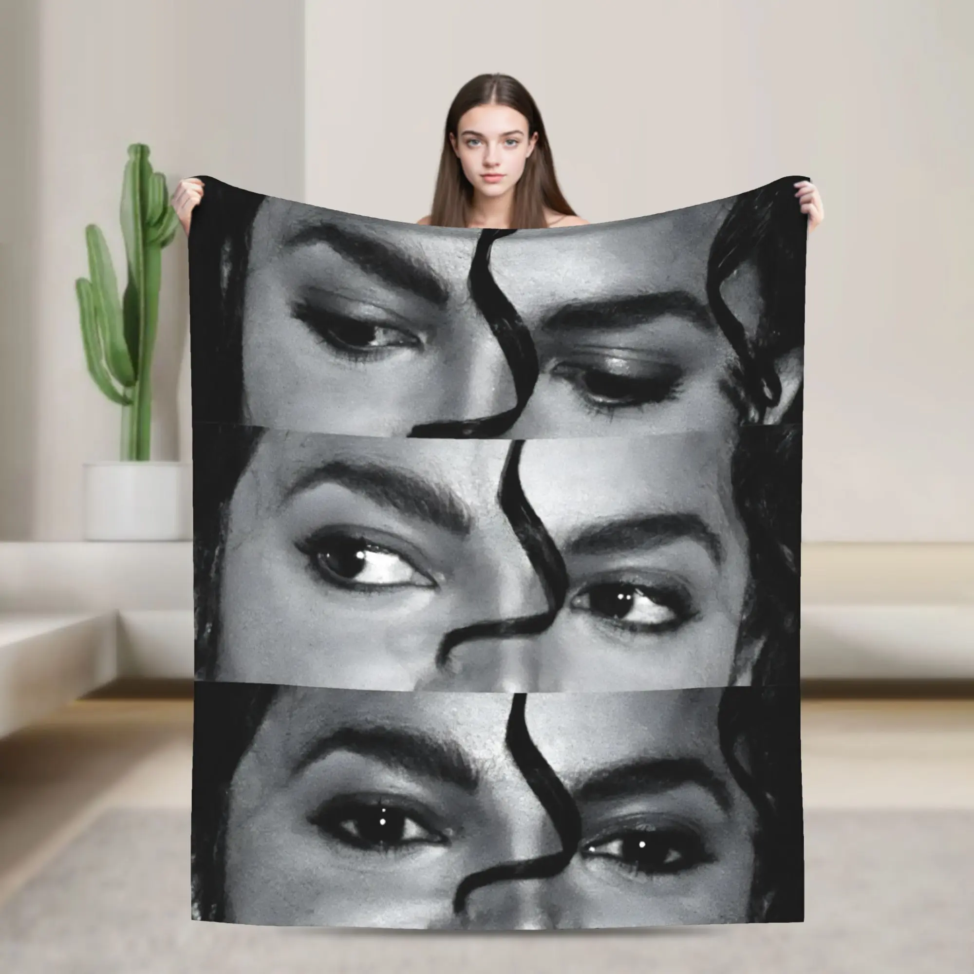 Michaels Jacksons Singer Pop Blanket Flannel Spring Autumn  Breathable Soft Throw Blankets for Bedding Outdoor Quilt