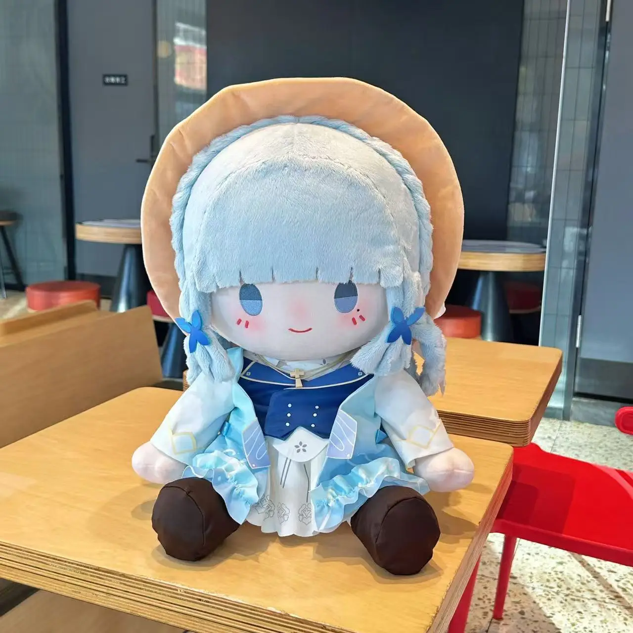 40 ซม.Genshin Impact Kamisato Ayaka การ์ตูนตุ๊กตา Plushie ตุ๊กตาผ้าฝ้ายตุ๊กตาเสื้อผ้าหมอนเกมอะนิเมะรูปของเล่นสําหรับของขวัญเด็ก