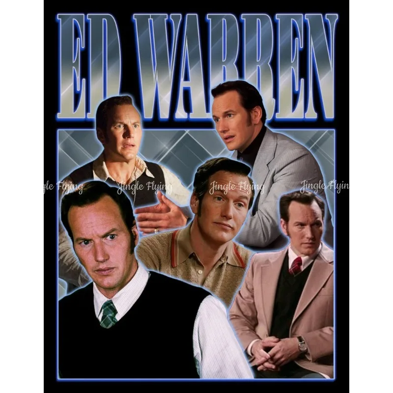 تي شيرت رعب إد وارن باتريك بأكمام قصيرة من القطن تي شيرت The Conjuring