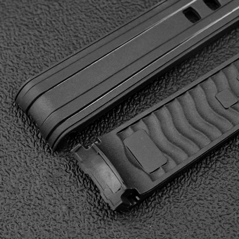 Curved End Rubber silicone watchband For Omega New Seamaster 300 universe 007 Watch strap 20mm 22mm Men Replaceme bracelet blue