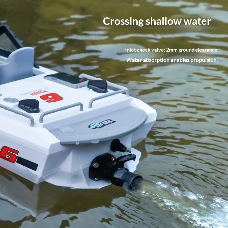 Barca elettrica telecomandata con simulazione di motoscafo ad alta velocità ad alta potenza senza spazzole transfrontaliera con lunga durata