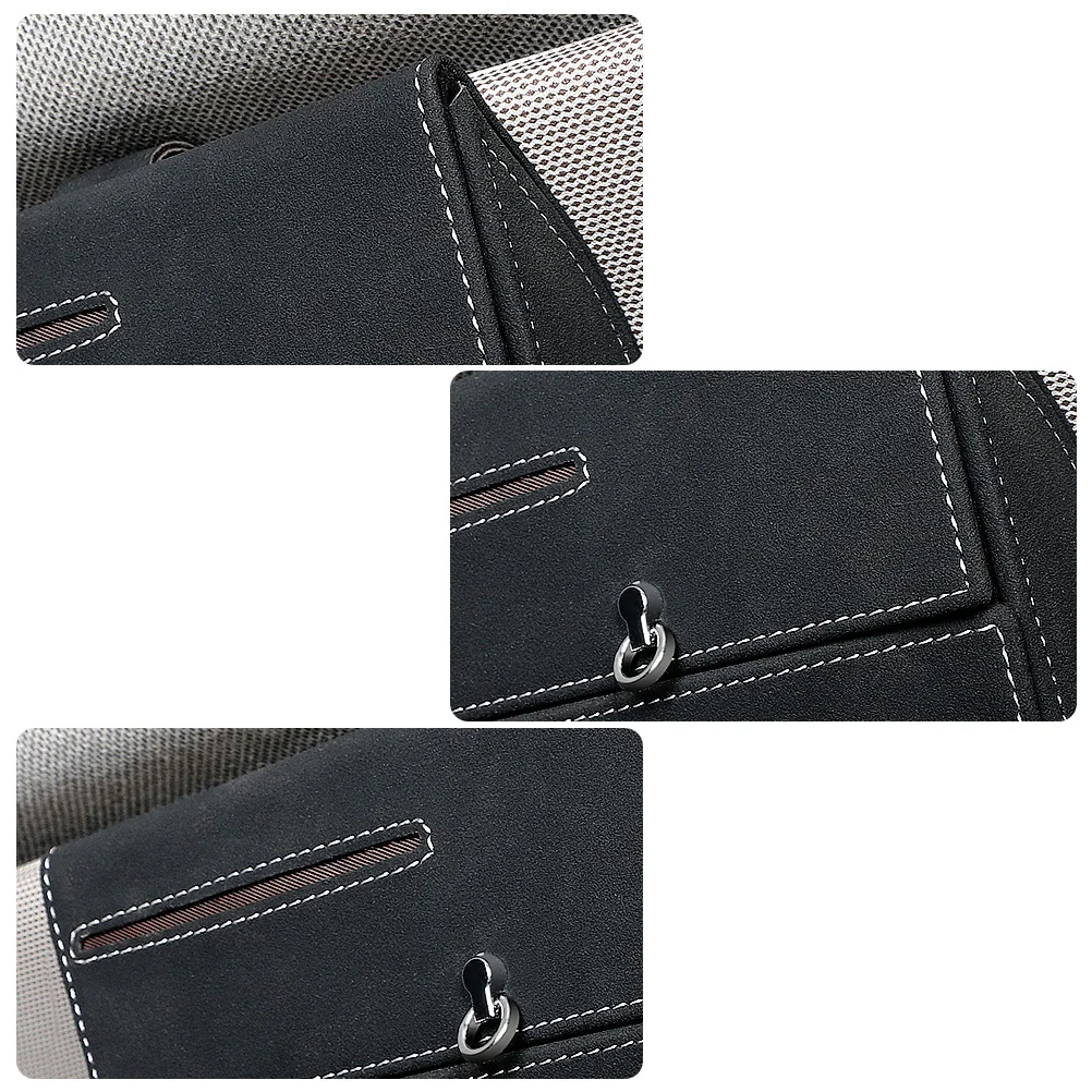 

1Pcs Vehicle Visor Bag Multifunctional Organizer Easy One Hand Open Close Fits All Cars Suv Trucks Black Automobile Glasses Case