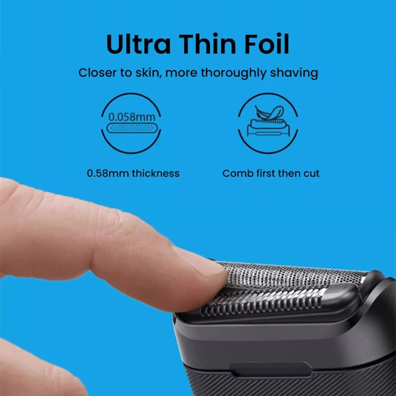 Braun 20MB หัวโกนมีดโกนหนวดไฟฟ้า Ultra บางฟอยล์สําหรับ Braun Series X แบบพกพา Mini เครื่องโกนหนวด M1012