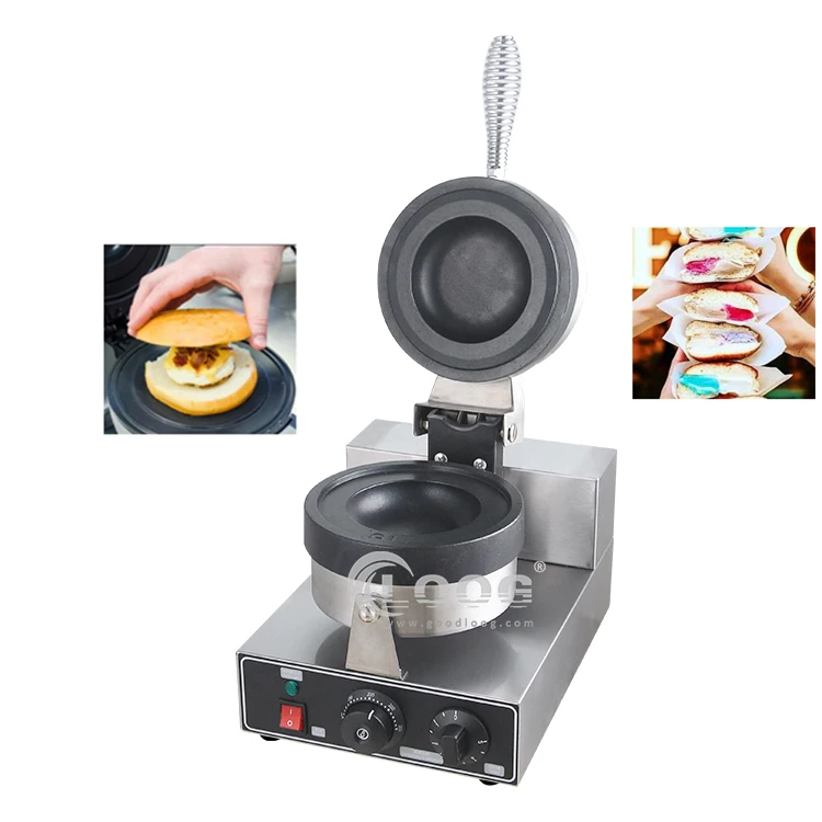 Best Quality Snack Equipment 110V 220V Electric Ice Cream Gelato Panini Maker Press Krepfen Machine Gelato For Commercial Use