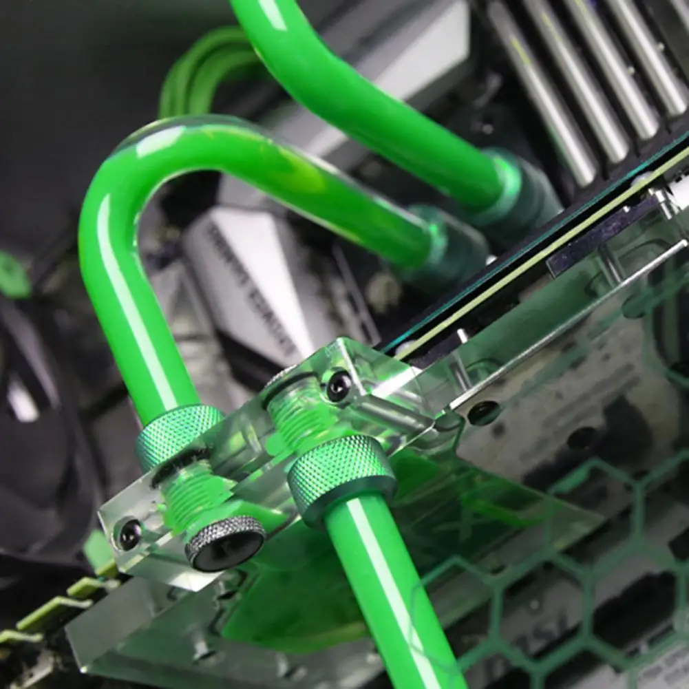 

G1/4 Thread Rigid Tube 14mm Hard Tube Extender Fitting for PC Water Cooling