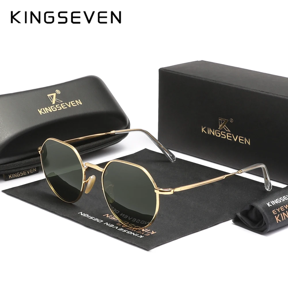 

KINGSEVEN модный дизайн поляризационные мужские солнцезащитные очки женские квадратная оправа из сплава UVA и B защитные очки аксессуар