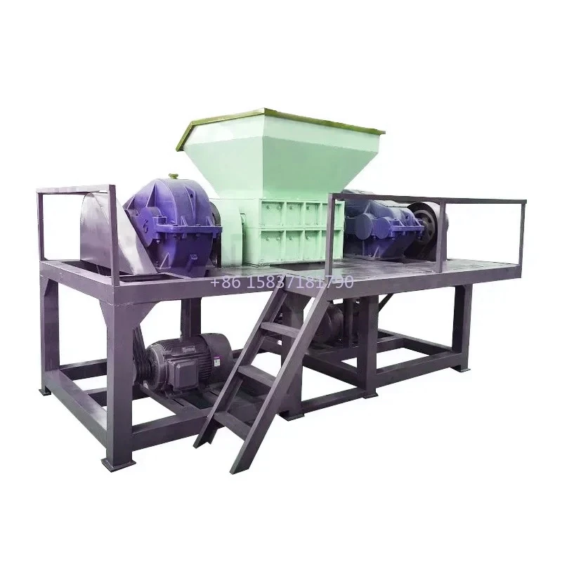 

Waste Tire Shredder Machine Plastic Pe Pp Pve Customized Three Shaft Leaf Shredder Machine Tyre Recycling Line Shredder for US