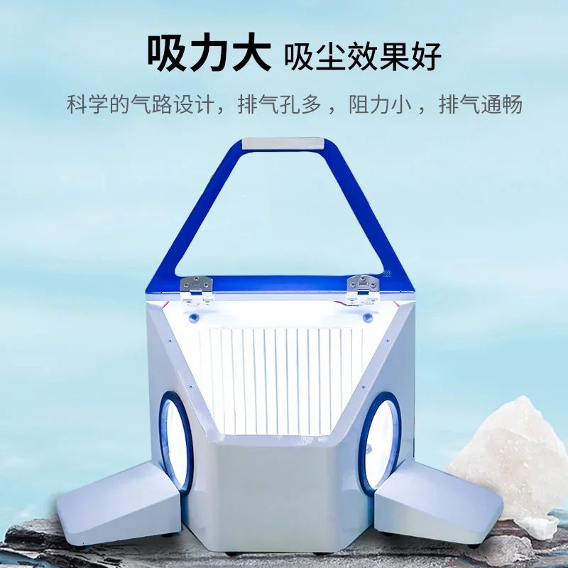 Dental dust box sandblasting machine grinding vacuum cover oral alumina sandblasting engraving operation box