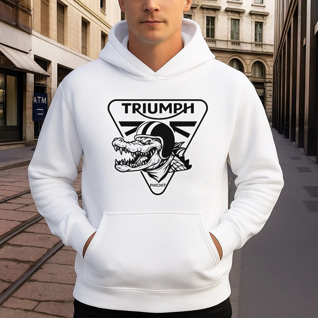 

2026 Лидер продаж, толстовка с капюшоном для езды на мотоцикле Triumph, весна-осень-зима, уличная повседневная мода, удобный топ