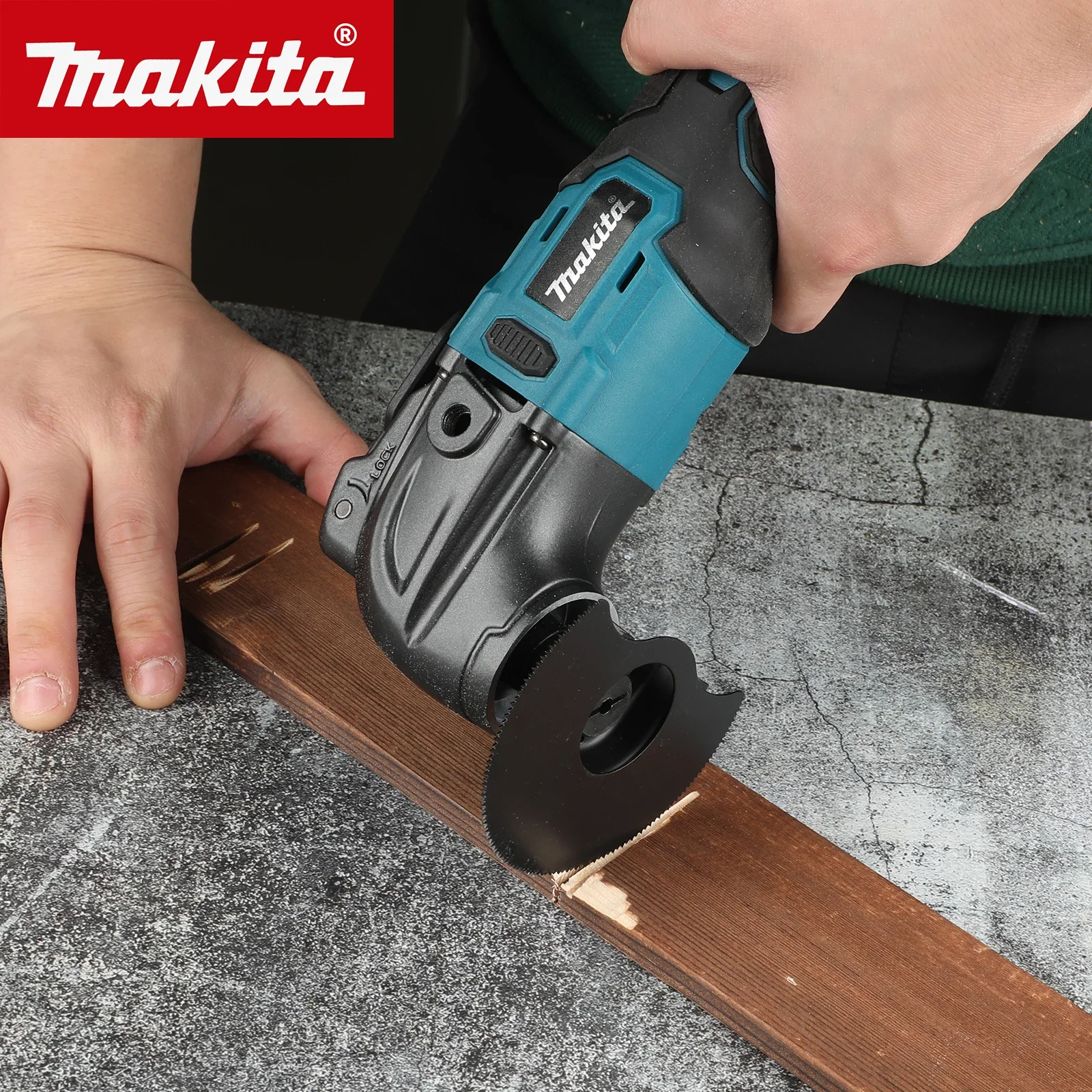 

Многофункциональный бесщеточный осциллирующий инструмент Makita с быстрой сменой насадок, совместимый с быстросъемными системами