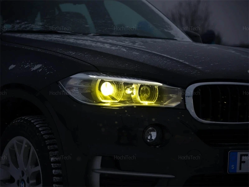 

Для BMW X5 X6 X3 CSL желтый модуль DRL светодиодный F25 F15 F16 E70LCI ксеноновые фары дневные ходовые огни красный синий