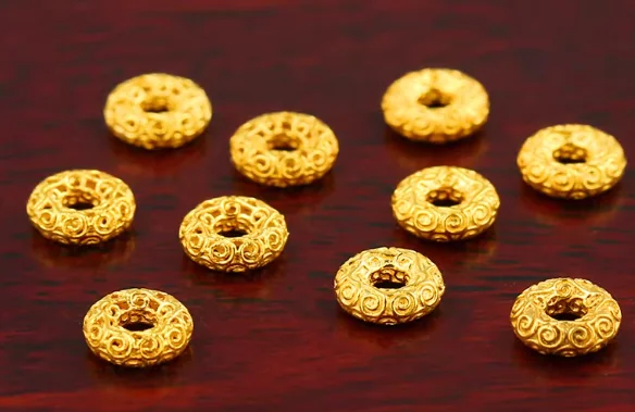 

Заглушки для браслетов из 18-каратного золота, ювелирные фурнитуры для самостоятельного изготовления, отверстие 5,8 мм, 1,8 мм