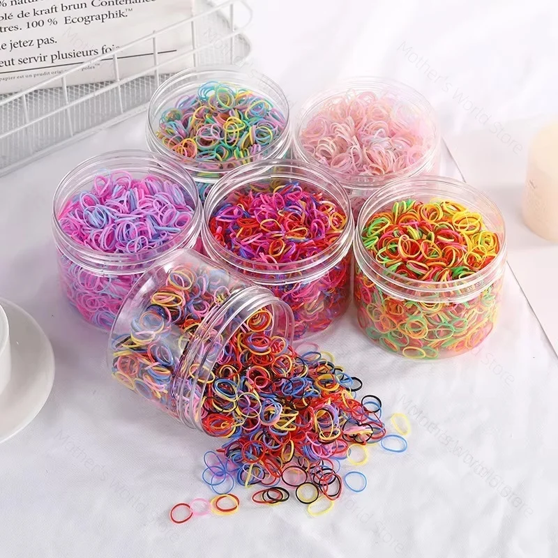 

New 1000pcs/box Elastic Pet Grooming Rubber Band Dog Headwear Teddy DIY Hair Bows Grooming Hairpin Hair Accessories