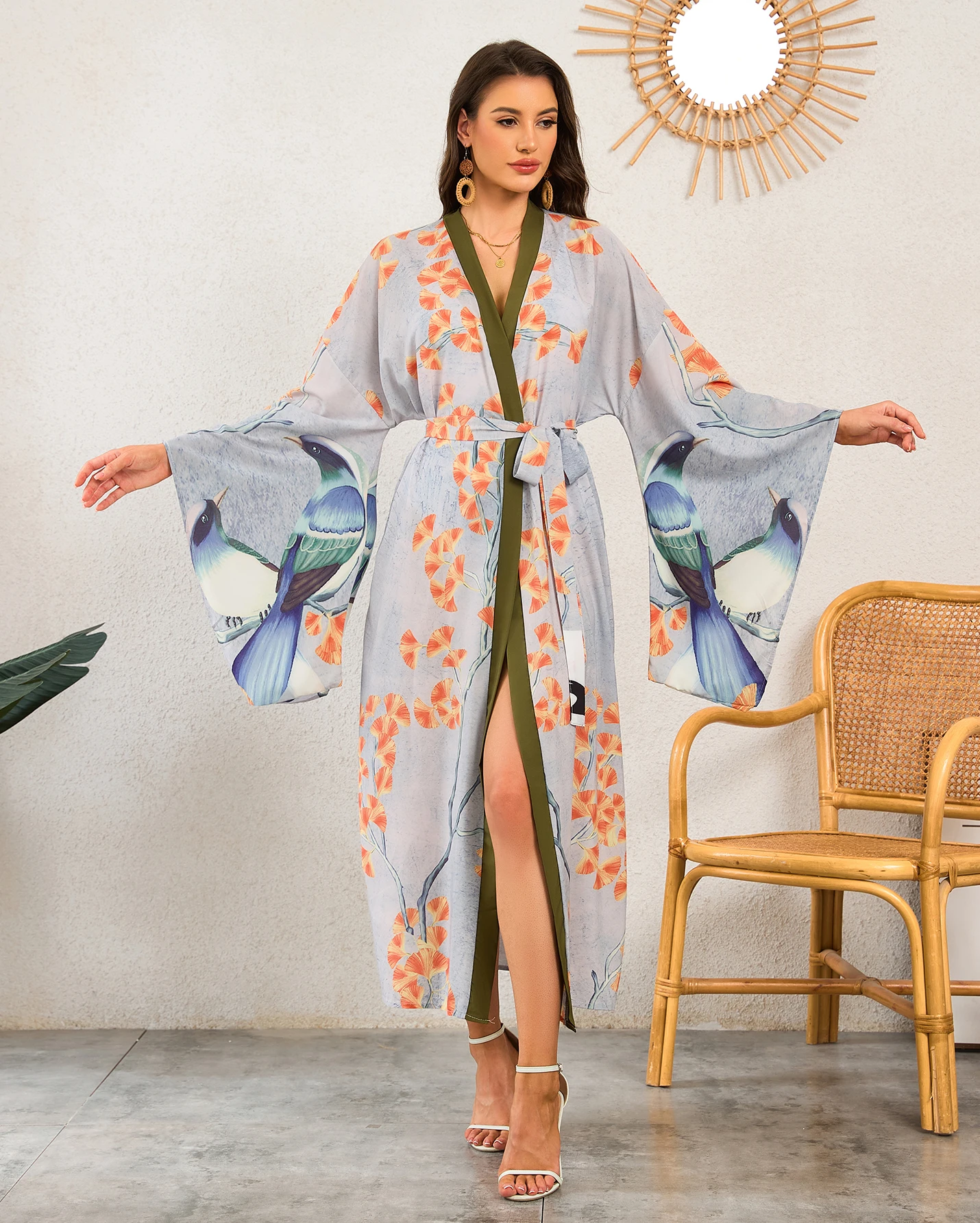 

Kaftan Dresses for Women Plus Size Summer Beach Dress with Print and Swim Cover Ups