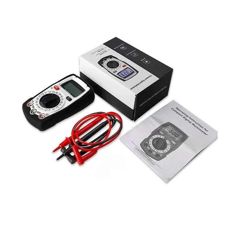 DT-660B Digital Multimeter, Resistance Current Voltage Test Meter Electrical Meter Backlight Display