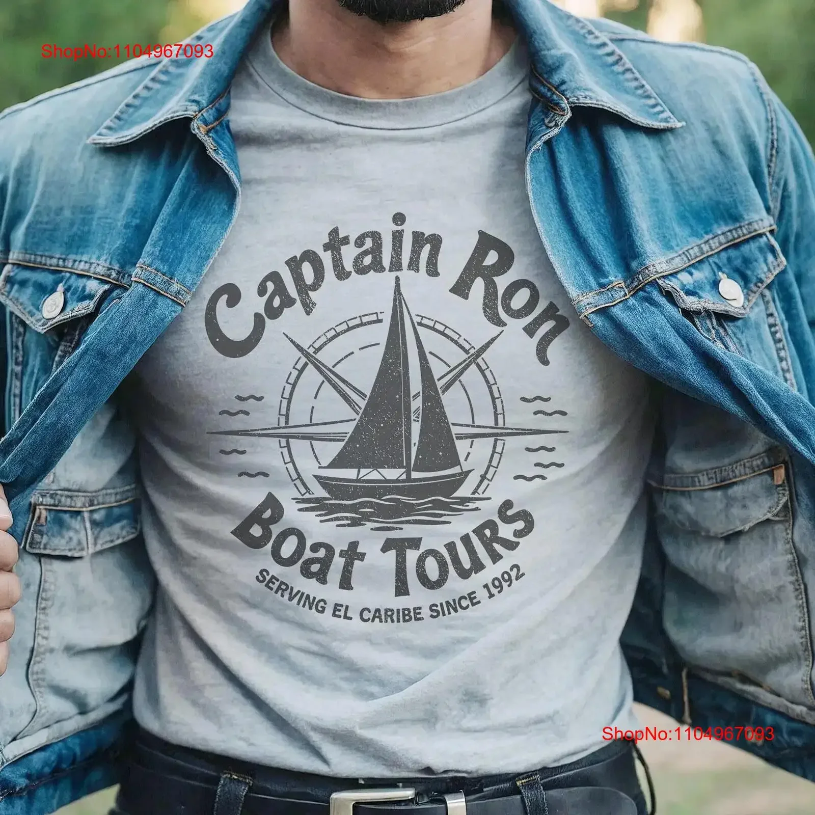 

Футболка Captain Ron Boat Tours, забавная футболка из фильма 90-х годов, морская тема, топ для путешествий, винтажный стираный топ для повседневной носки