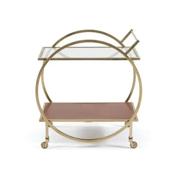 Food serving trolley for hotel and restaurant decorative and stylish trolley with wheel easy to carriage home decor item