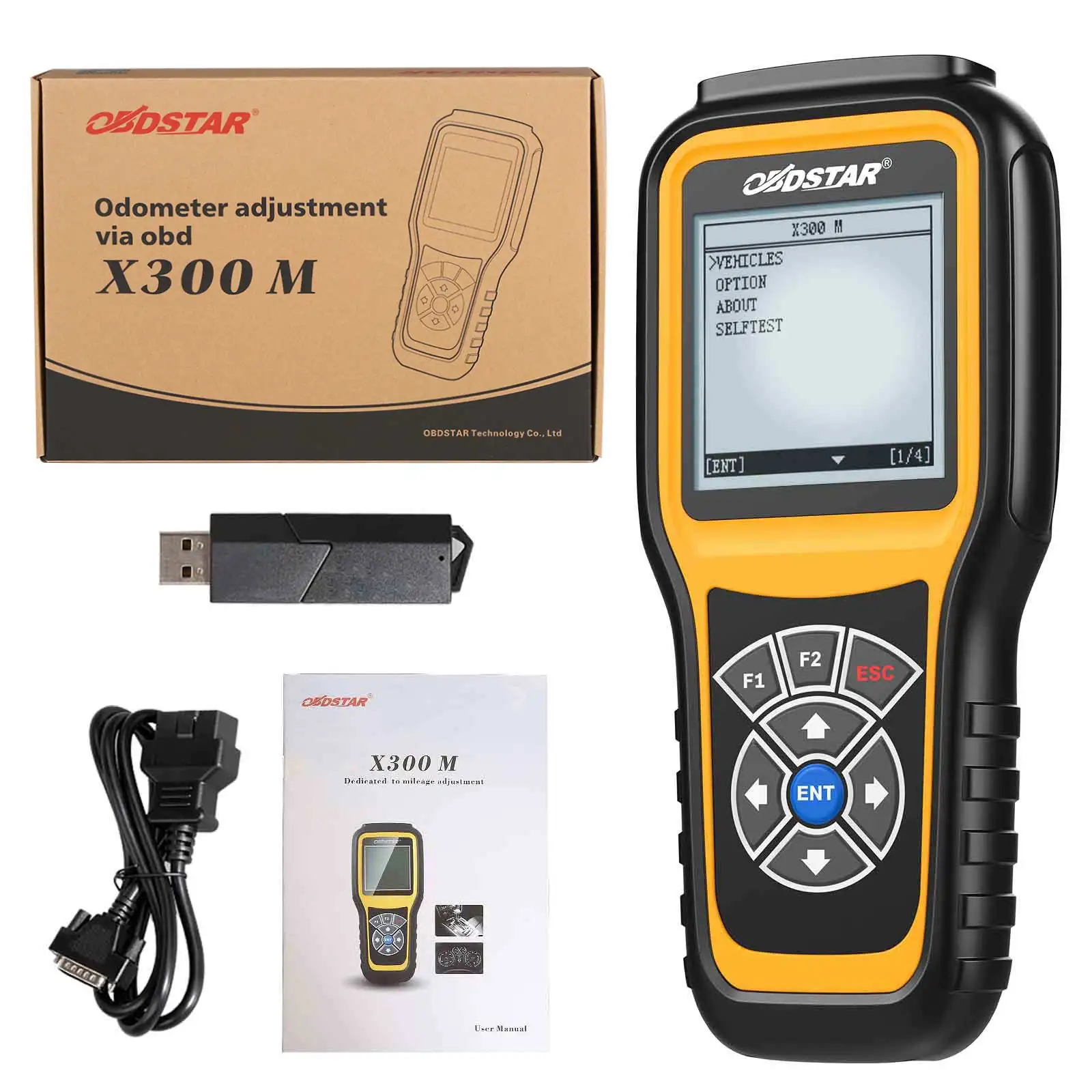 OBDSTAR X300M Special for ODO Correction Diagnostic Tool Engine Analyzer and OBDII Support Merced Ben MQB VAG KM Function