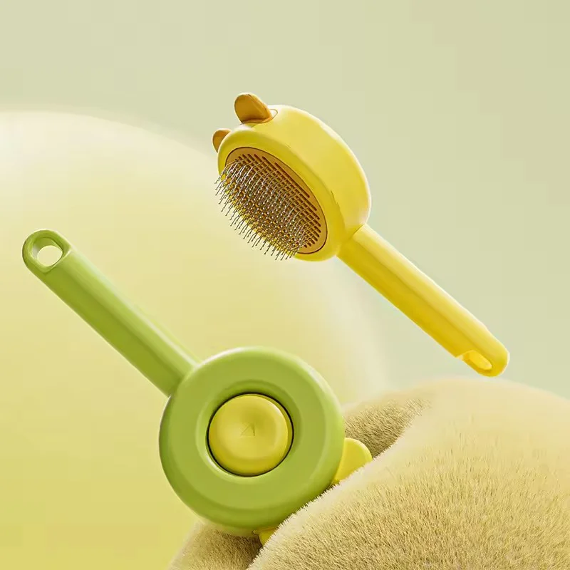 Anti-Slip Cat Grooming Brush Pet Hair Removal Comb Needle Comb For Cats Floating Hair Removal Essential Cat Care Supplies
