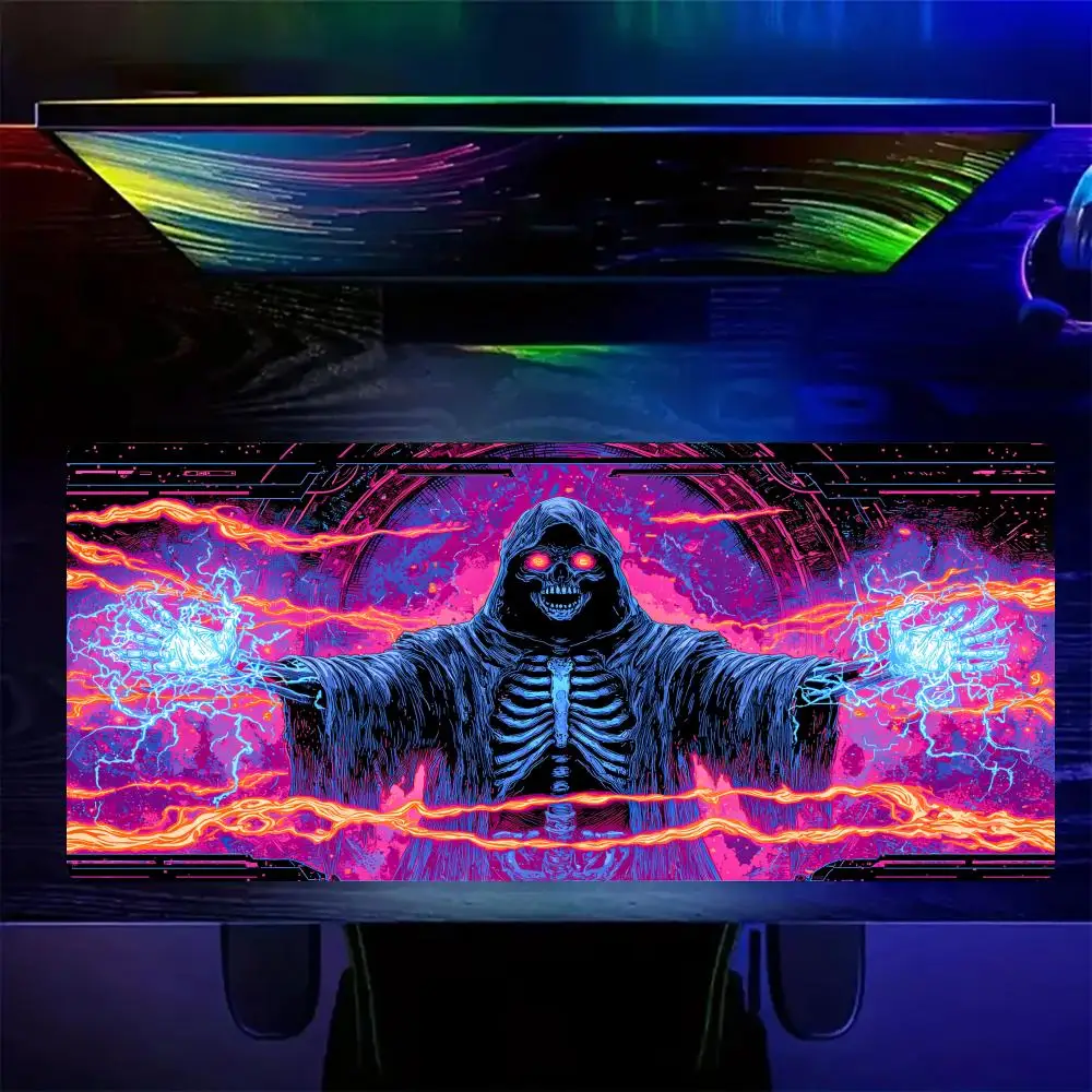 Fantasy Cyber ​​Skeleton Mouse Pad Large Computer Office Game Table Mats Rubber Anti-slip XXL Mouse Mat HDP Long Desk Pads