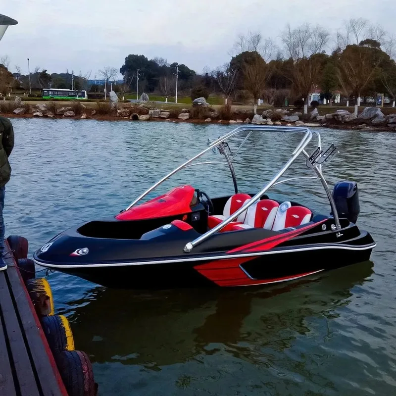 4.6m Mini Sports Speed Boat Fiberglass Hull Cheaper 15ft Fishing Yacht with Outboard Motor for Sale