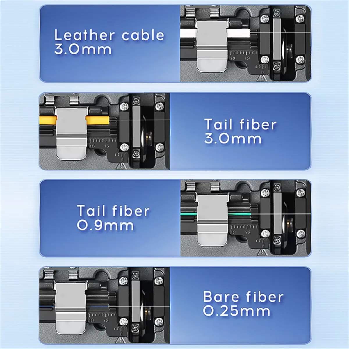 COFA -X5 Fiber Cleaver FTTH Optical Fiber Cable Cutter Tool Fiber Optic Cutting Knife with Waste Fiber Box