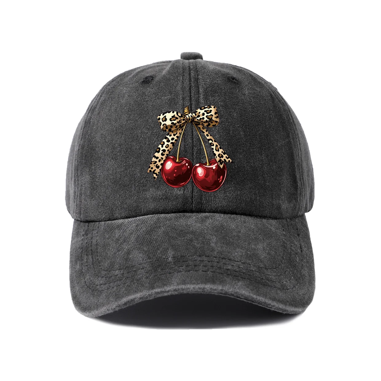 Red Boxing Gloves Graphic Baseball Cap, Vintage Washed Adjustable Unisex Dad Hat, Casual Gift
