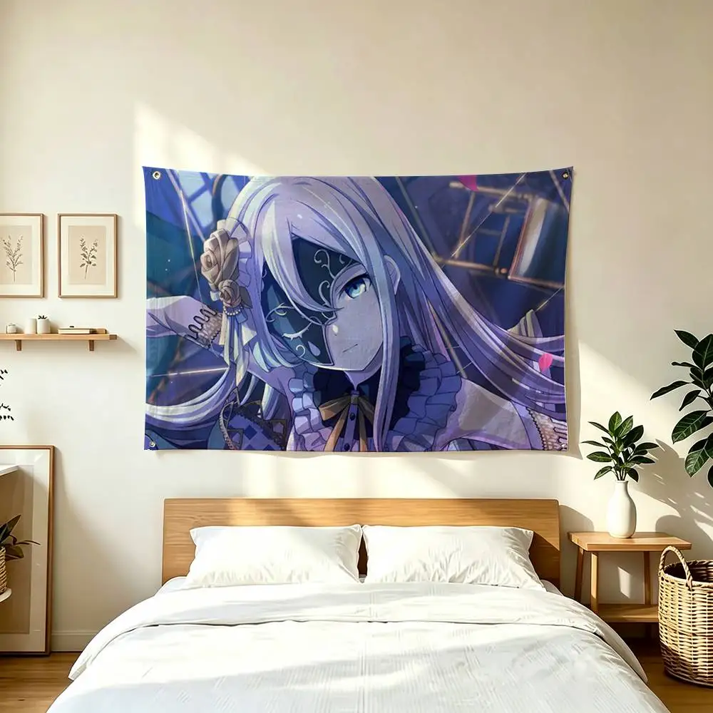 Y-Yoisaki K-Kanade Project Sekai  Flags Wall Hanging Tapestry Outdoor Garage Room Decorative flag Background Blanket