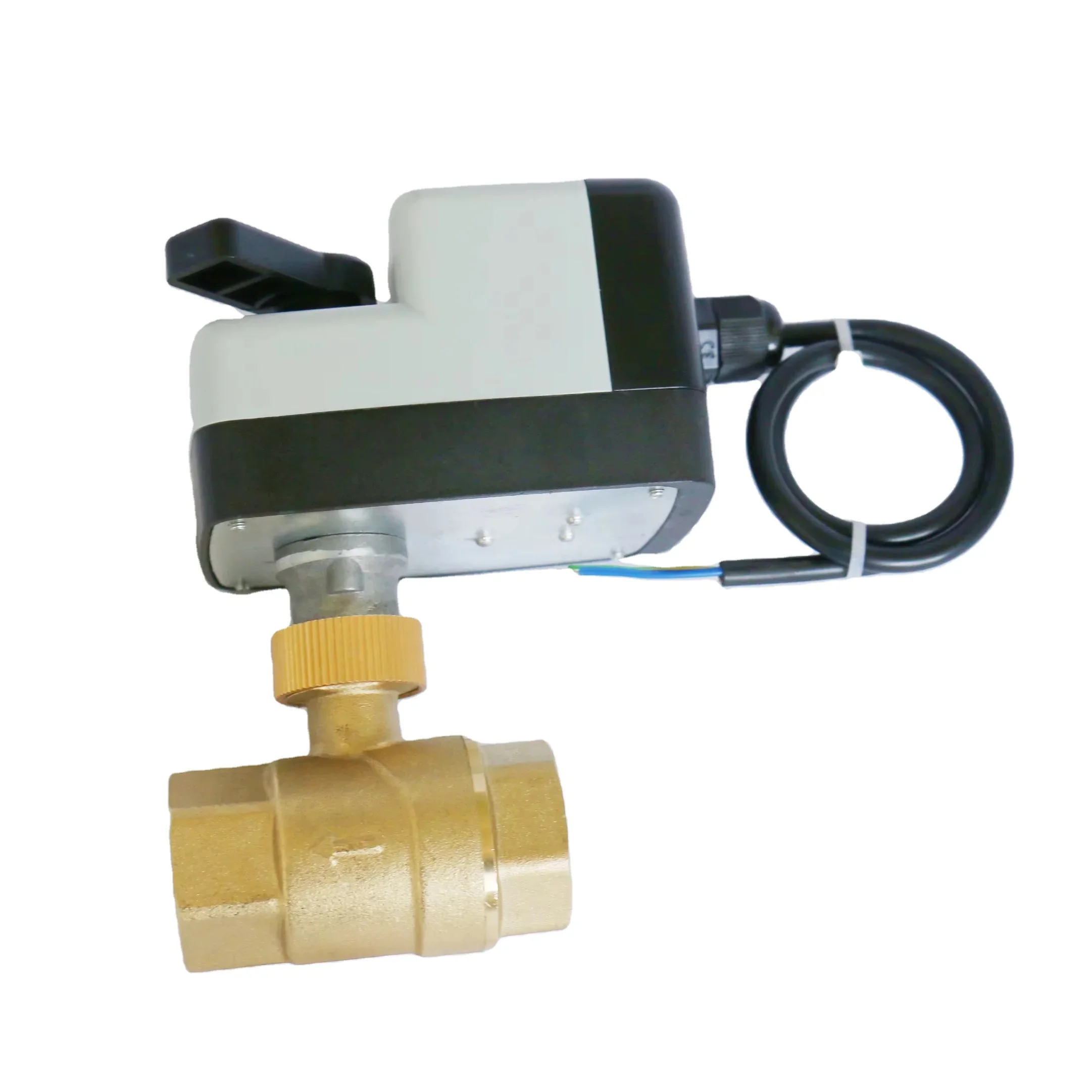 

DN20220V manual on/off actuator bi-directional ball valve with 2 wires, full diameter made of durable brass and plastic brackets