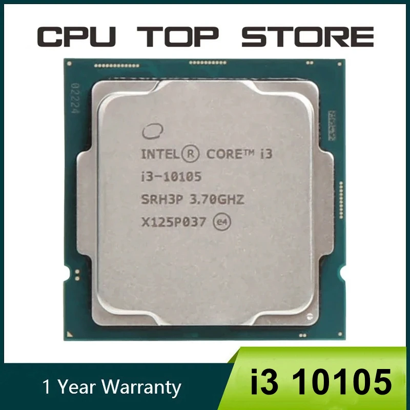 Intel Core i3 10105 3.7GHz Quad-Core Eight-Thread L3 = 6M 65W LGA 1200 No Fan CPU Processor