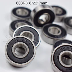 608RS  Bearing 10 Pieces 8*22*7(mm) chrome steel rubber Sealed High speed Mechanical equipment parts