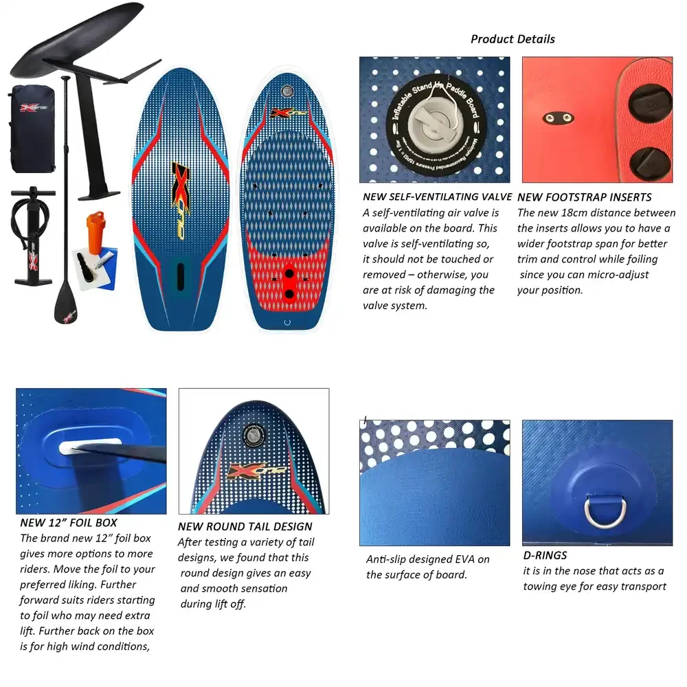WAP01  Windsurf Sup Inflatable Foil Sup Printed Supboard Hydrofoil Sup Board for Sale Swimming Sap Board