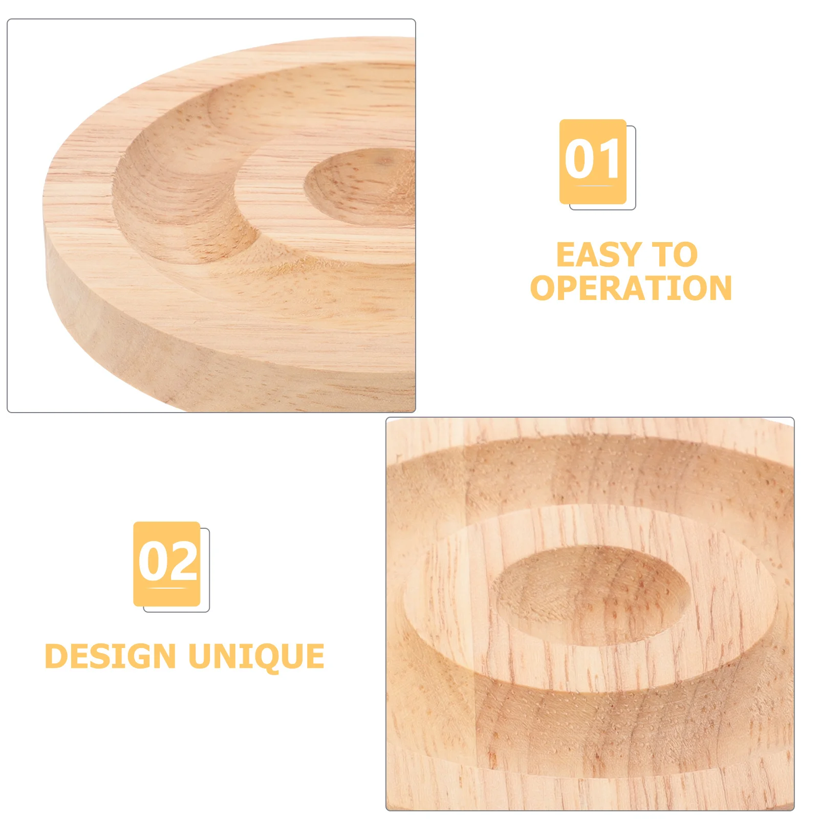 صينية عرض سوار خشبية مطرزة، طبق تخزين الإسورة الخشبية، طبق عرض المجوهرات، هدية مثالية للمناسبات الخاصة