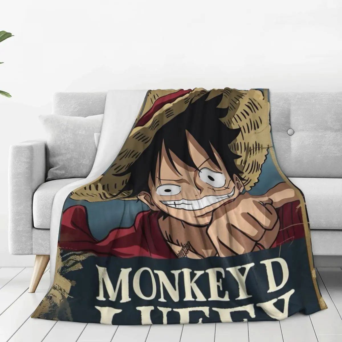 O-One P-Piece Anime Japan (18) Blanket Warm Funny Plush Throw Blanket For Living Room Travel Flannel Bedspread Bed Cover