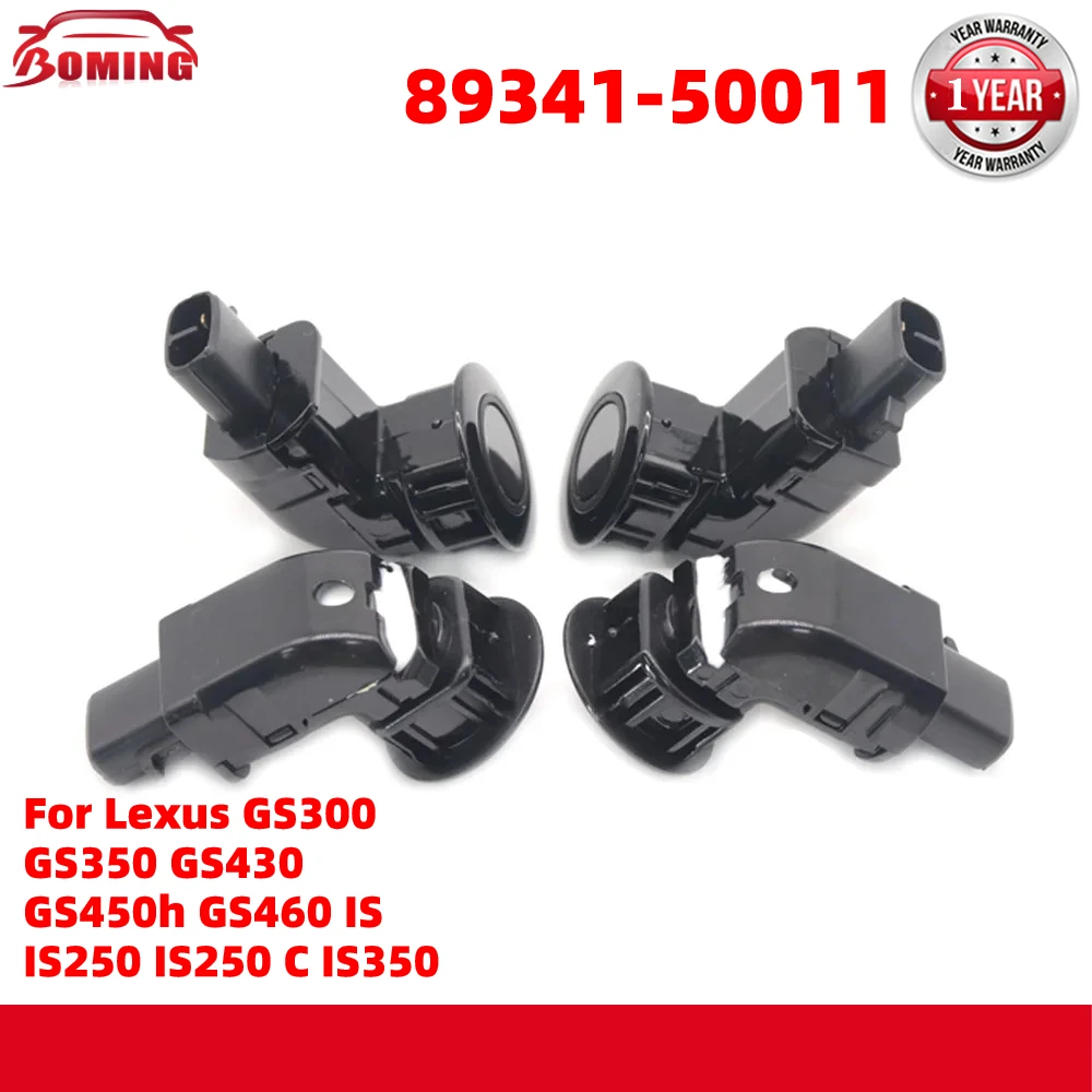 

4 шт. автомобильный датчик парковки PDC, новый для Lexus GS300 GS350 GS430 GS450h GS460 IS IS250 IS250 C IS350 2006-2010 черный 89341-50011