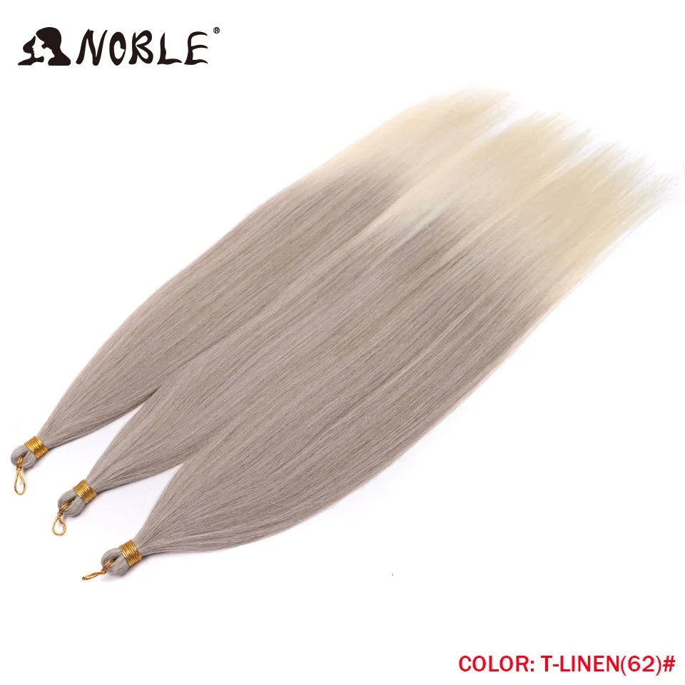 Noble Hair Ariel Glattes Pferdehaar Bündel Häkelzöpfe Synthetisches Flechthaar Ombre Braun Weiche Häkelhaarverlängerungen – Detail 21