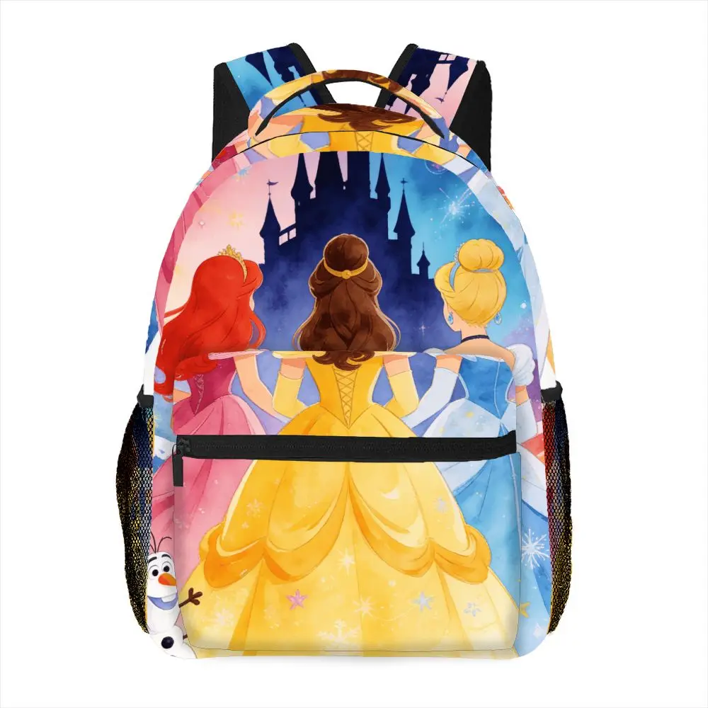 

Рюкзак для компьютера с изображением принцесс Диснея: Золушка, Белль, Ариэль, 1 шт., модный и простой, большой вместимости, высококачественный подарок