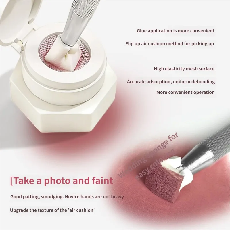 Air Cushion Patting Gel, Hochpigmentiertes Blush Gradient Ombre Nagelkunst-Gel, Kein Abwischen Nötig, UV-LED Transfer-Lack zum Einweichen – Detail 14