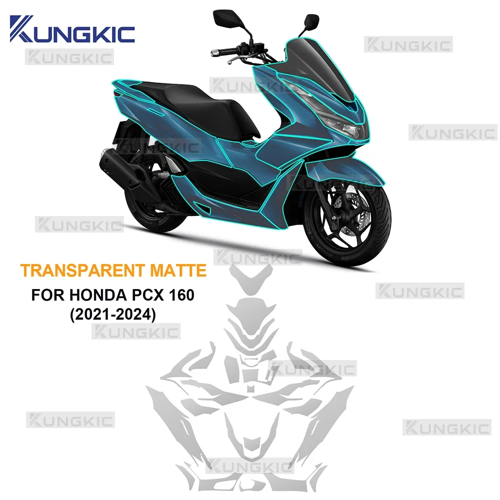 Motorcycle PPF Protection Film TPU Invisible Car Cover Gloss Matte Sticker For Honda PCX 160 2021 2022-2024 Exterior Accessories