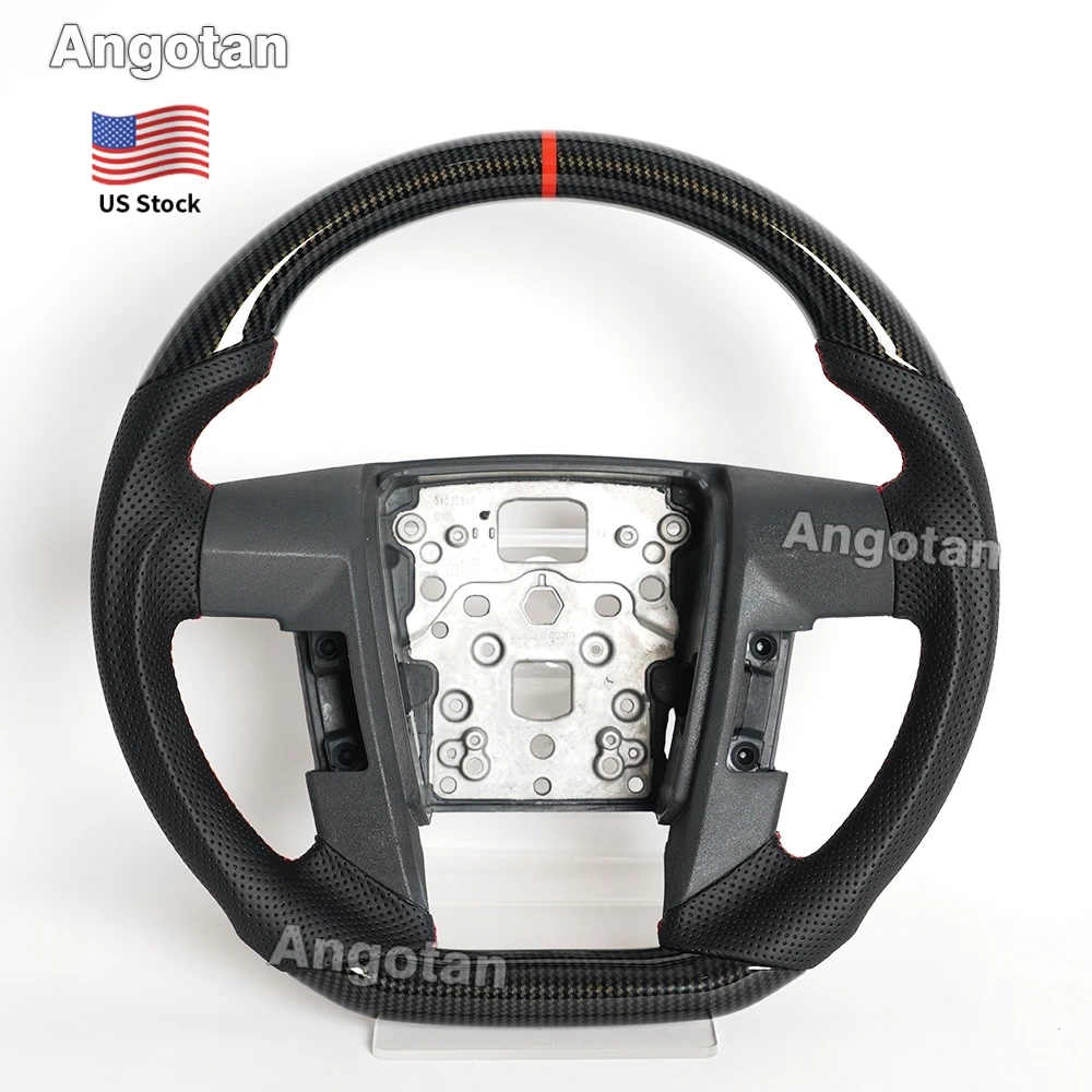 

Рулевое колесо Hydro Dip из углеродного волокна для Ford F150 Raptor F-150 2009 2010 2011 2012 2013 2014, перфорированная кожаная ручка