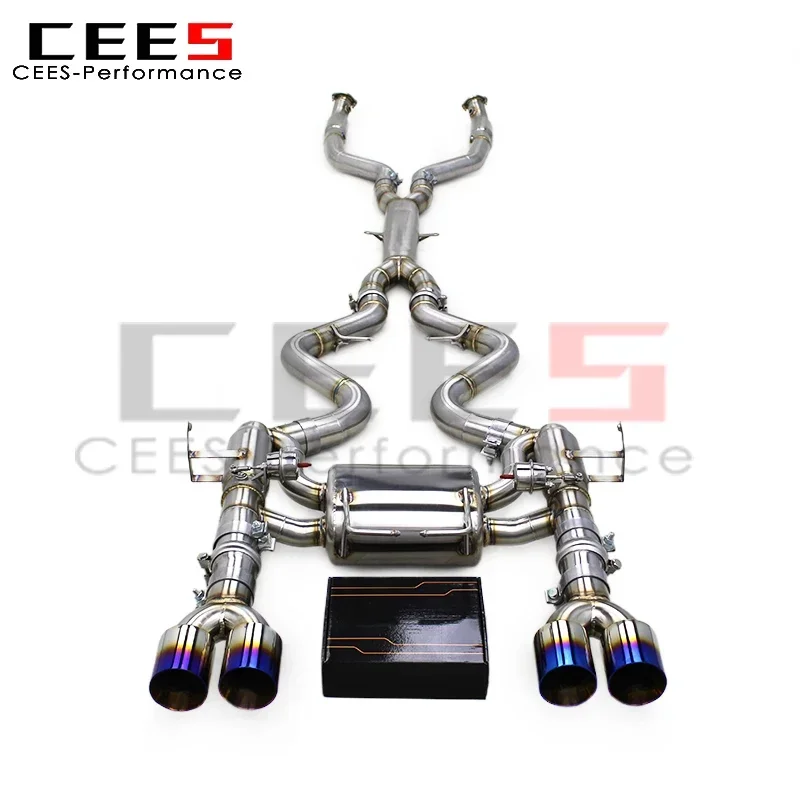 CEES  Escape Exhaust Pipes  for BMW M3 E90/E92/E93 4.0L 2008-2013 SS304 Stainless Steel Exhaust Assembly System Valved Catback